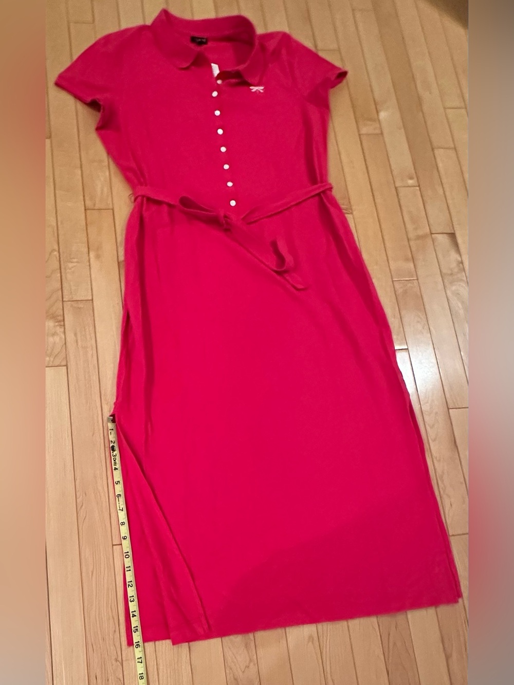 Talbots Polo Style Maxi Dress w/(optional) Tie Waist; NWT, Sz XL - Picture 7 of 10
